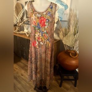 Johnny Was Biya Mesh Dress